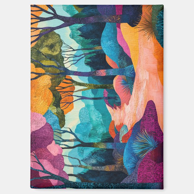 Magnet forestier d'automne (Recto)