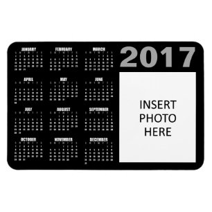 Magnet für benutzerdefinierte Fotos 2017 - Schwarz