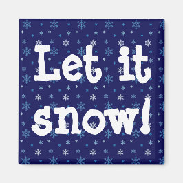 Magnet für blaue Schneeflocke