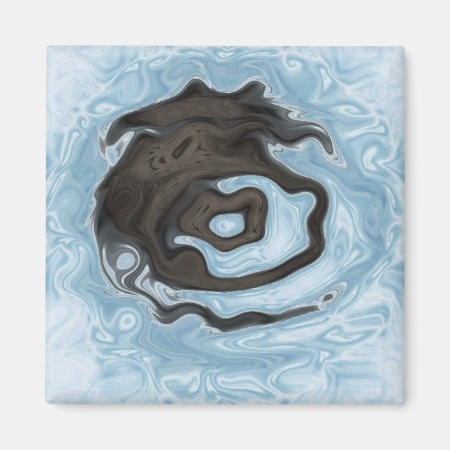 Magnet für blaue und braune Wirbel (Vorne)