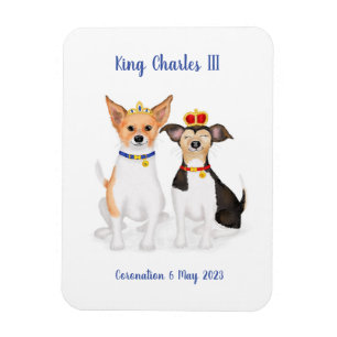 Magnet für Bluebell & Beth Jack Russells Koronatio