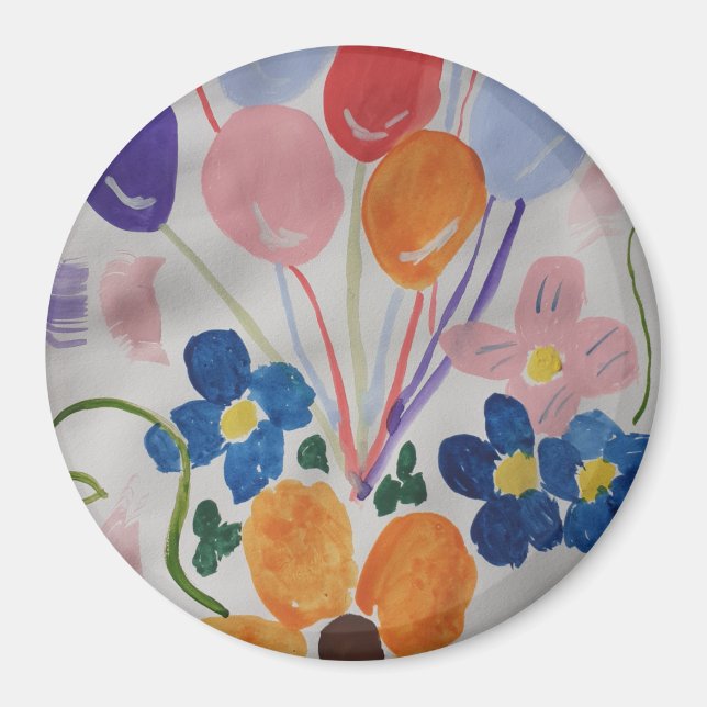 Magnet für Blume und Ballons (Vorne)