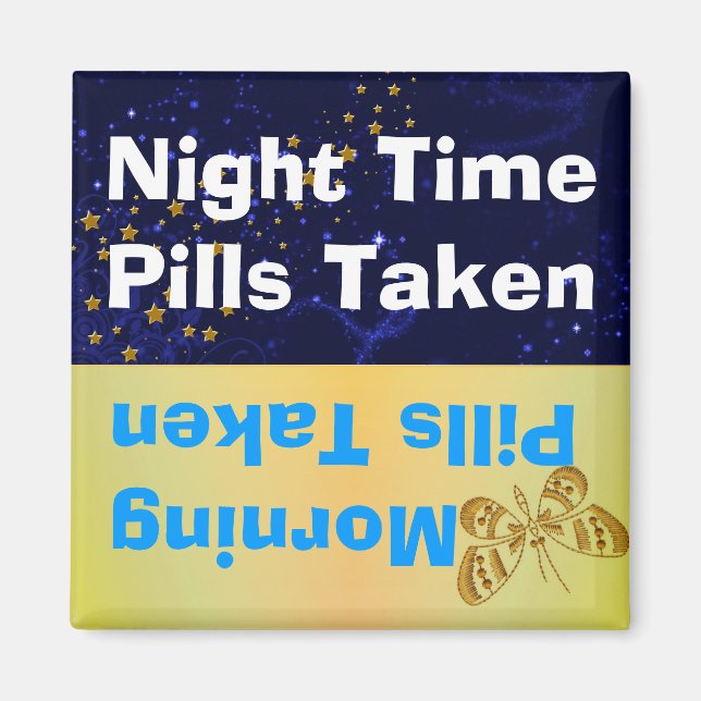 Magnet für Butterfly & Stars Medizin Erinnerung (Vorne)