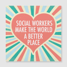 Magnet für das Herz von Sozialarbeitern