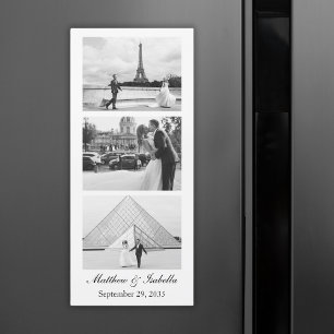 Magnet für das Hochzeitschwarz-Weiß-Foto