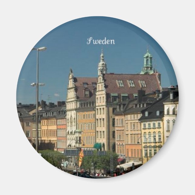 Magnet für den Kühlschrank in Schweden (Vorne)