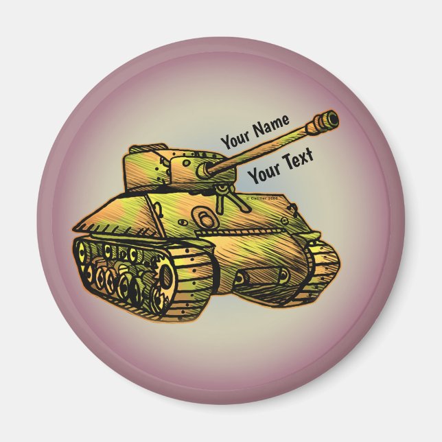 Magnet für den Militärtank (Vorne)