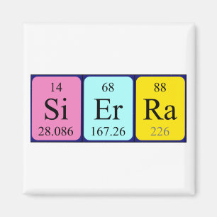 Magnet für den Sierra Periodennamen
