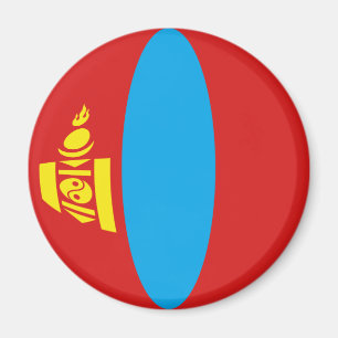 Magnet für die Flagge der Mongolei