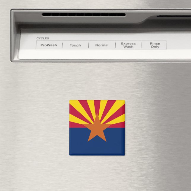 Magnet für die Flagge des Staates Arizona (In Situ (Geschirrspüler))