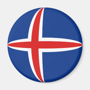 Magnet für die Flagge Islands
