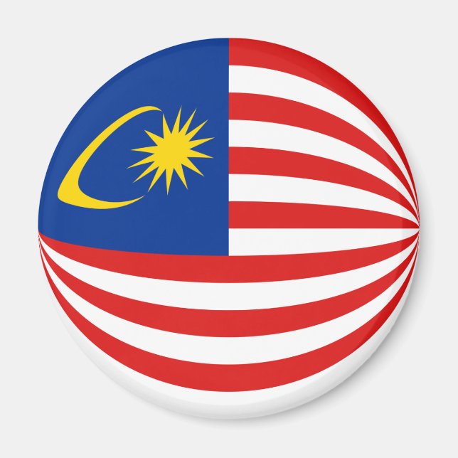 Magnet für die Flagge Malaysias (Vorne)
