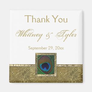 Magnet für die Gastgeschenk Hochzeit von White, Go