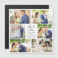 Magnet für Elegant New Foto Wedding Ankündigung