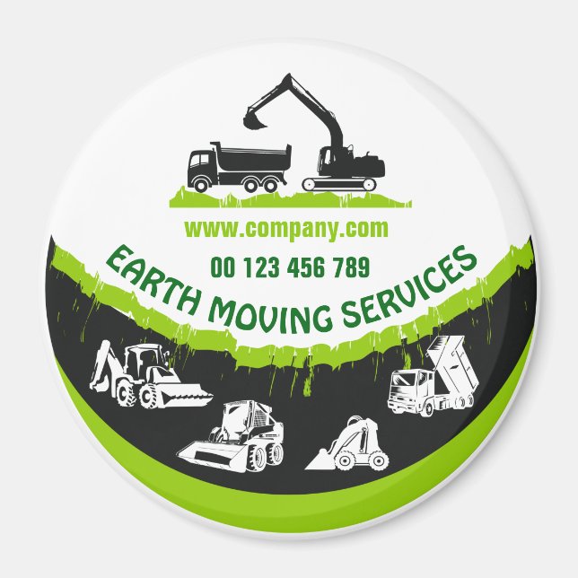 Magnet für handwerkliche und erdbewegliche LKW (Vorne)