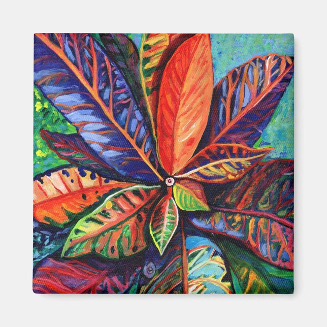 Magnet für hawaiianische tropische Pflanze (Vorne)