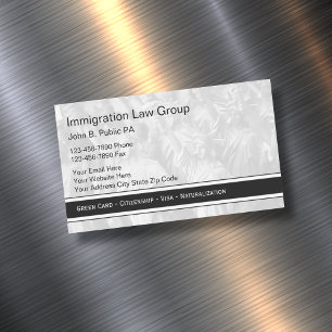 Magnet für Immigration Attorney Business Cards