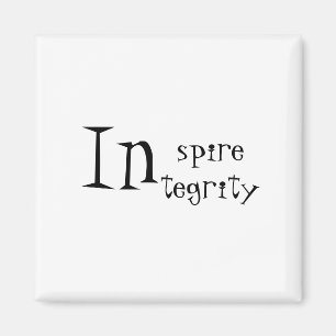Magnet für Integrity Quote inspiriert
