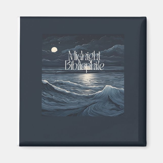 Magnet für Mitternacht-Bibliophile-Logo (Vorne)