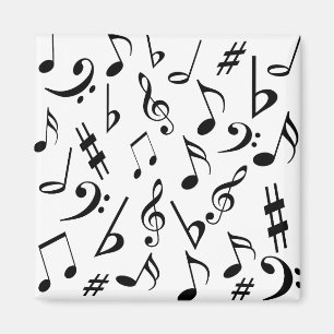 Magnet für musikalische Bemerkungen - Schwarz und 