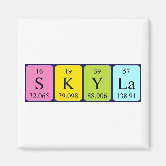 Magnet für periodische Tabellennamen (Vorne)