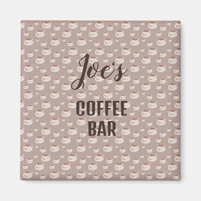 Magnet für personalisiert Coffee Bar Station (Vorne)