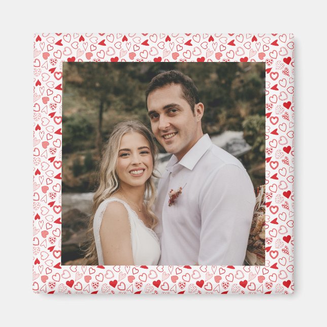 Magnet für personalisiertes Foto-Herz (Vorne)