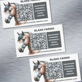 Magnet für Pferde mit QR-Code