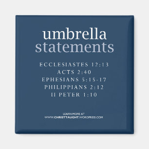 Magnet für Regenschirmerklärungen