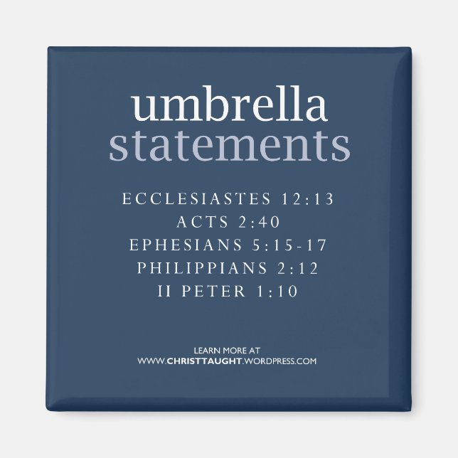 Magnet für Regenschirmerklärungen (Vorne)
