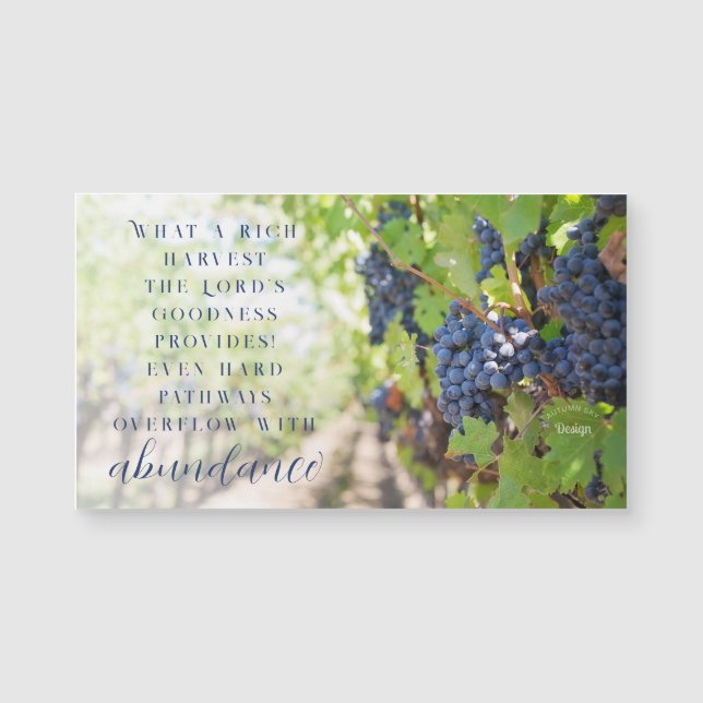 Magnet für reichliche Ernte Inspirationsfotografie (Vorderseite)