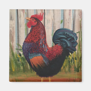 Magnet für Roostermalerei