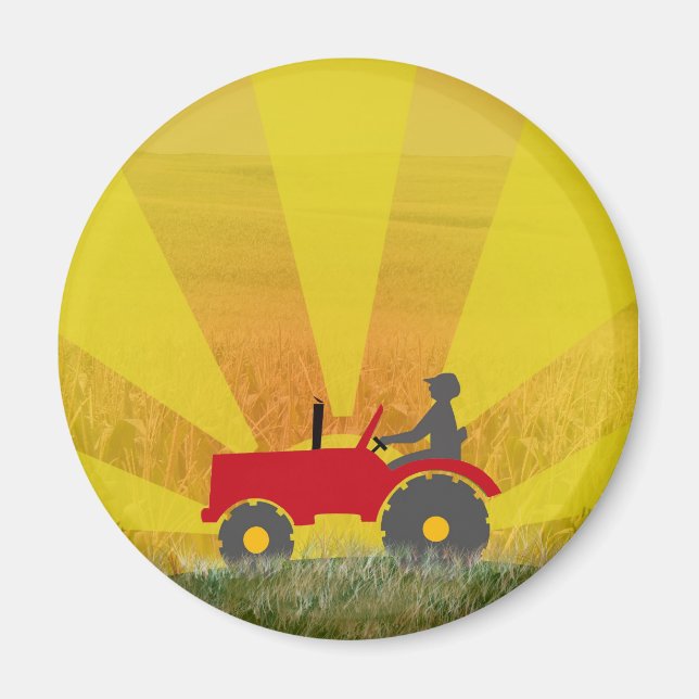 Magnet für roten oder grünen Traktor (Vorne)