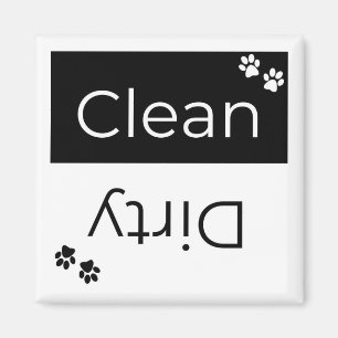 Magnet für saubere oder dreckige Geschirrspüler: D