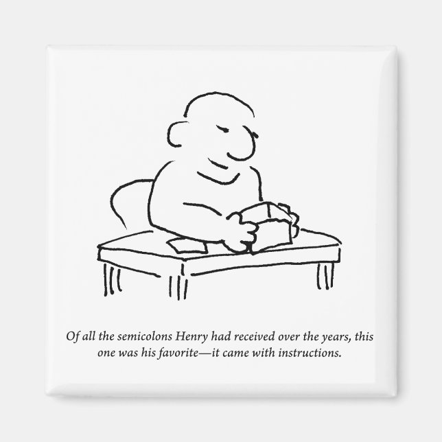 Magnet für Semicolon Instructions (Vorne)