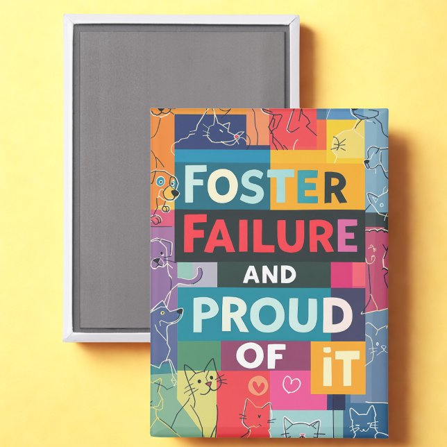 Magnet für Tierversagen bei Pflegeeltern (Pet Foster Supporter refrigerator magnet)