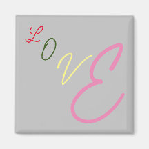 Magnet für typografische Liebe