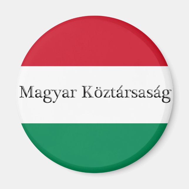 Magnet für ungarische Flaggen (Vorne)