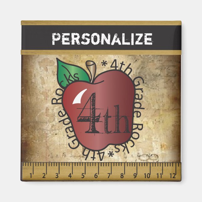 Magnet für Vintage Lehrer (Vorne)