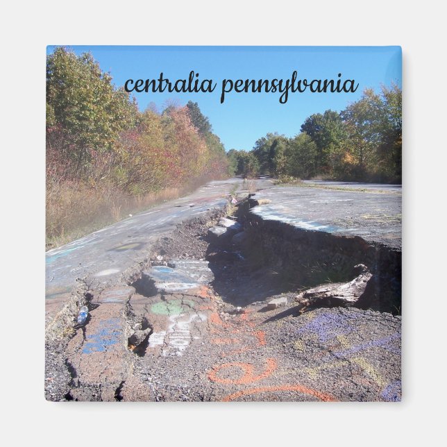 Magnet für Zentralalia-Pennsylvania-Graffiti-Autob (Vorne)