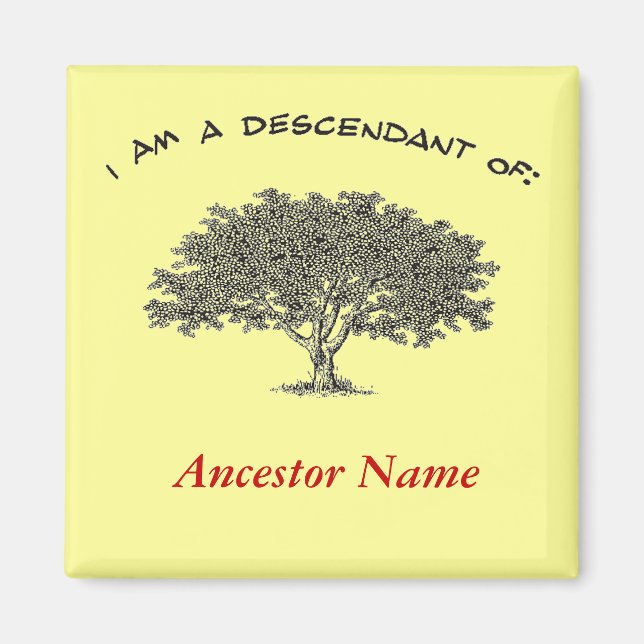 Magnet - Genealogie (Vorne)