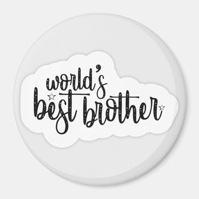 Magnet-Geschenk für den besten Bruder der Welt Magnet (Vorne)