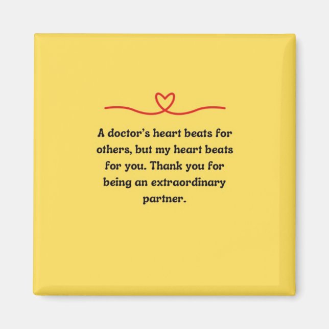 Magnet-Geschenk für den Doctor Partner Magnet (Vorne)
