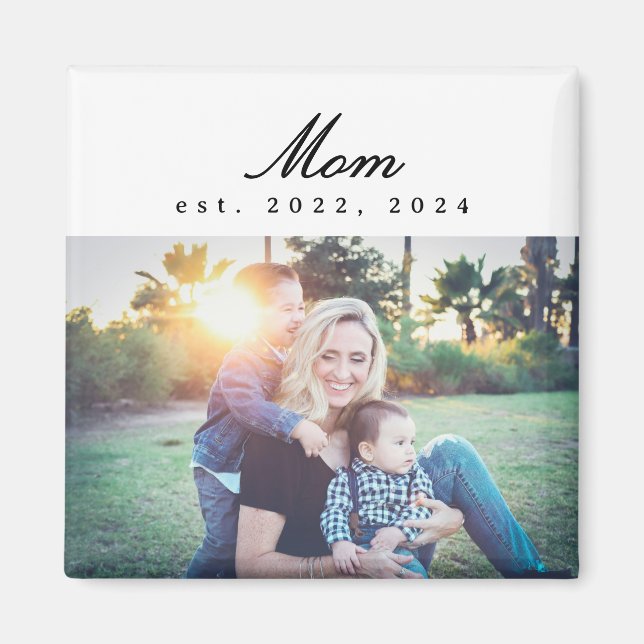 Magnet-Geschenk für Mama mit Foto Magnet (Vorne)