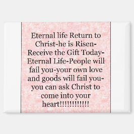 Magnet 'Geschenk heute ewiges Leben'