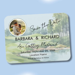 MAGNET Golf Theme Photo Wedding Save the Date
