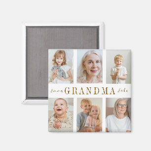 Magnet grand-mère personnalisé   Photos personnali