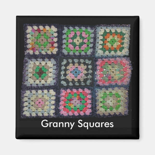 Magnet - Granny Squares (Vorne)