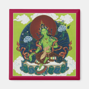 MAGNET Green Tara - Aimant carré
