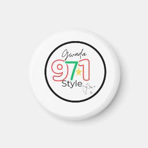 Magnet Guadeloupe 971 Stil Magnet